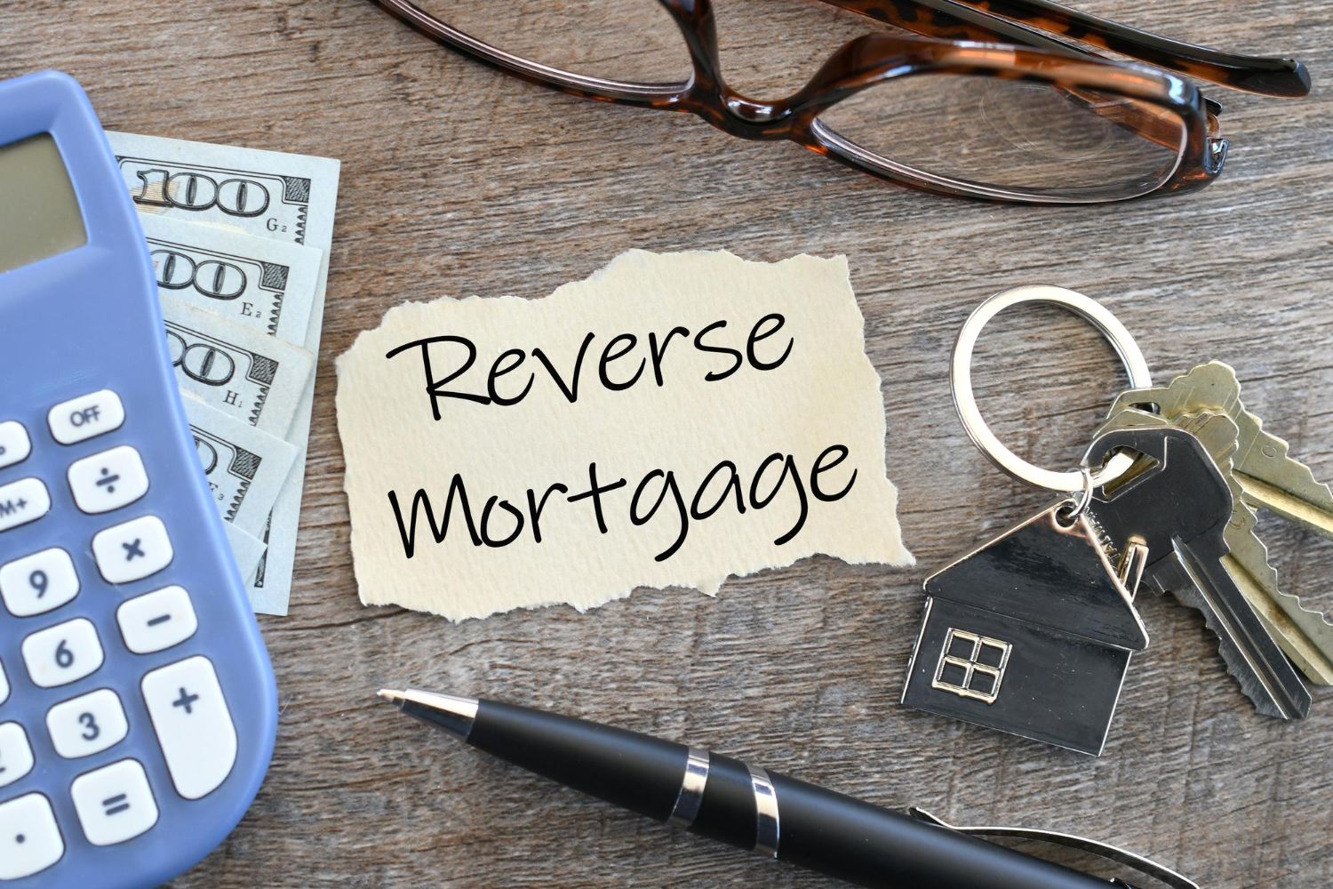 note that says reverse mortgage it